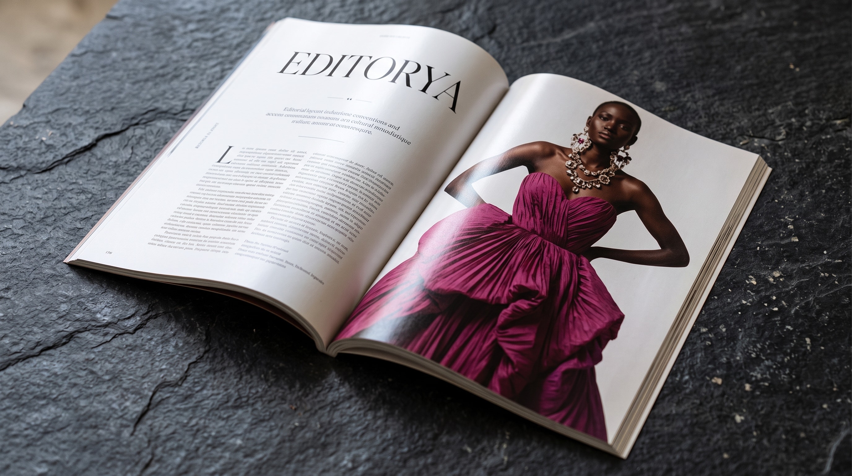 Magazine de haute couture et publication éditoriale EDITORYA